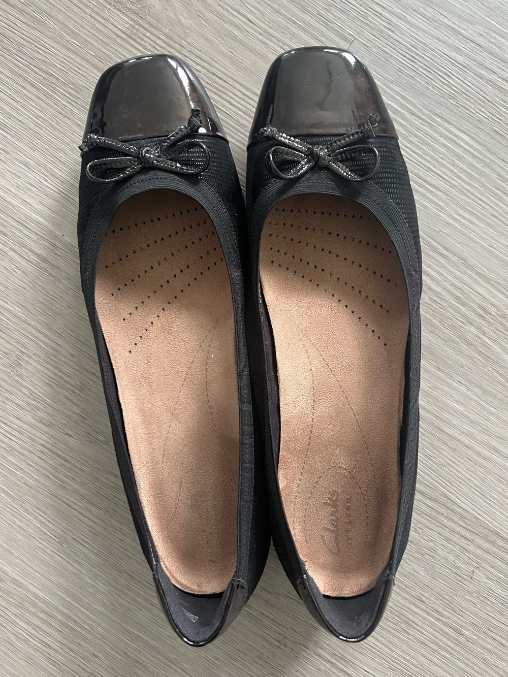 Black Square Toed Flats